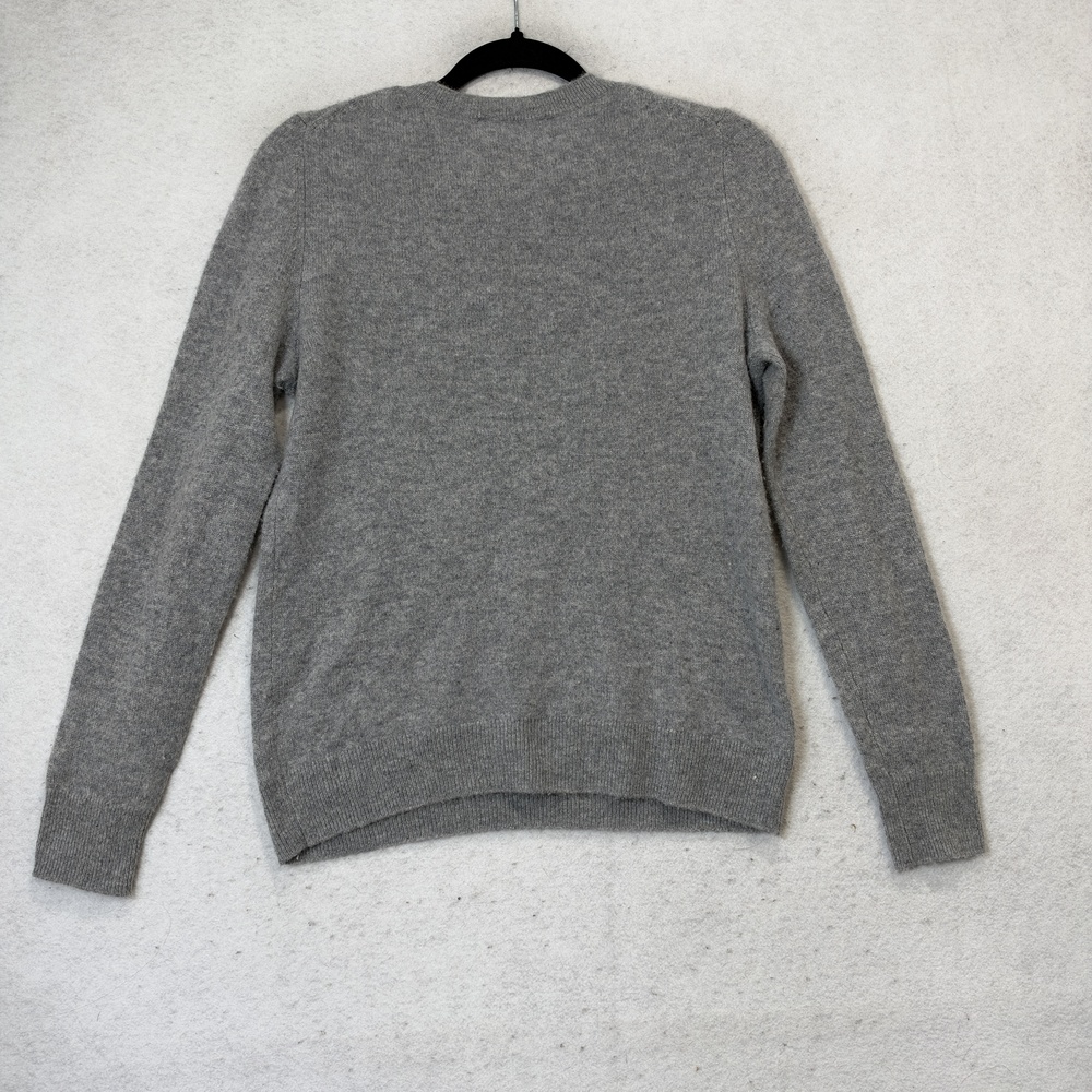 Nordstrom Sweater Womens Small Gray 100% Cashmere Crew Neck Knit Pullover - Picture 7 of 8